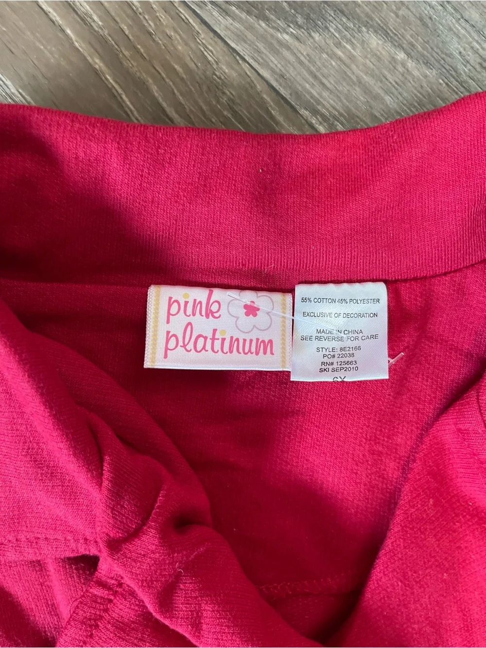 Girls' Red Double-Breasted Peacoat Jacket - Pink Platinum